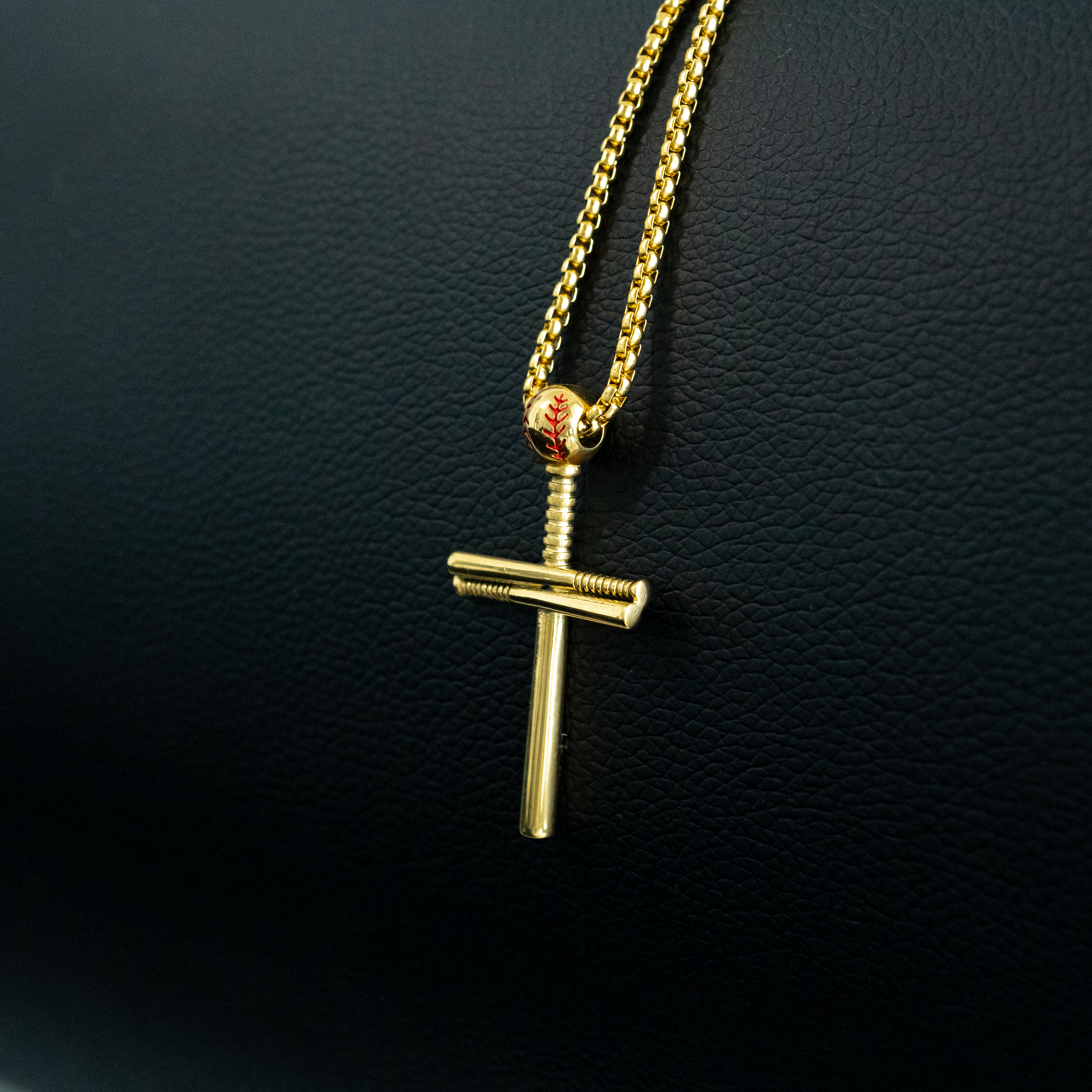 Baseball Cross (Gold)